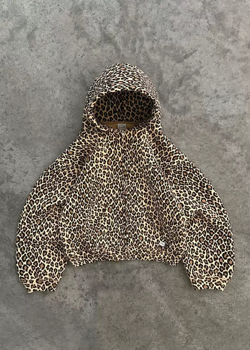 Camo Leopard Cheetah Print Hoodie Jacket Sweatshirt